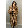 Dámsky kožuch líška MELISA light brown-Brown-42 S