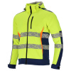Lahti Pro Hi-Vis softshellová bunda, žltá a modrá, 