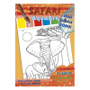 Omaľovanka A4 Akim AquaArt - stačí pridať vodu! - Safari