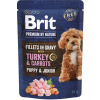 Brit Premium (VAFO Praha s.r.o.) Brit Premium by Nature Dog Puppy & Junior Fillets in Gravy with Turkey & Carrots 85 g
