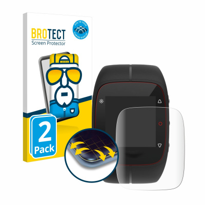 2x BROTECT Flex Full-Cover čirá ochranná fólie pro Polar M400 (2x BROTECT Flex Full-Cover čirá ochranná fólie pro Polar M400)