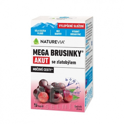 Swiaa Naturevia Mega Brusnice Akut 500 mg 15 kapsúl