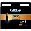 Alkalické batérie Duracell Optimum, 8 ks (AAA)