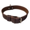Palkar Obojok z kože hladenice pre psov 60 cm × 30 mm hnedý