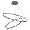 NEDES J4311/S Závesné LED svietidlo 100W, 3000K-6500K, 6500lm, IP20, diaľkový ovlád.,stmiev., strieborná