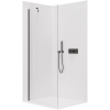 CERANO - Sprchová zástena Walk-in Onyx YL/P - 8 mm - čierna matná, transparentné sklo - 70x200 cm