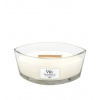 WoodWick Linen vonná svíčka s dřevěným knotem 453,6 g