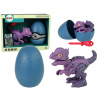 Lean Toys Sada Vajíčka s Dinosaurom na šrobovanie - fialový