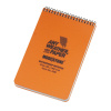 Vodeodolný zápisník štvorčekový The Officer's Pad 96 mm × 148 mm Modestone®, 30 listov – Oranžová