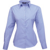 Premier Košile PR 300, popelínová, dlouhý rukáv, dámská COT390300c452c-mid blue S Modrá středně