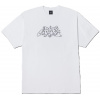 HUF - Tričko Outlines White Veľkosť: L
