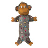 KONG Low Stuff Speckles Monkey L 40cm - šuštiaca hračka pre psa, opice s malým množstvom náplne