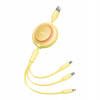 Baseus CAMJ010011 Bright Mirror Kabel 3v1 MicroUSB/USBC/Lightning 3,5A