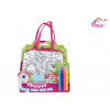 Mikro trading Unicorn Kabelka vybarvovací s fixami na textil