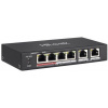 HiLook Powered by HIKVISION switch NS-0106P-35/ 4x port/ 10/100 Mbps RJ45 ports PoE / 2x 100 Mbps uplink