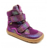 Froddo Dievčenské zimné barefoot topánky TEX WINTER Purple G3160247-7