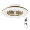 Noaton 11056CR Vega, kávovohnedá, stropný ventilátor so svetlom