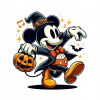 CUKROVÁ TLAČ jedlý obrázok na tortu Cukrová hmota Halloween Myšiak Mickey 2 + MENO