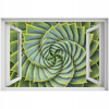 Self -adhézne 3D okno aloe symetria 90x60 (Self -adhézne 3D okno aloe symetria 90x60)