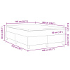 vidaXL Posteľ s box springom s matracom tmavošedá 140x200 cm zamatová tkanina - Sivá - 269900-286583