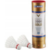 Pérák VICTOR 2000 (VICTOR Nylon Shuttlecock Shuttle 2000 6 na plechovku, biela / červená)