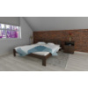 Posteľ z masívu borovice Šárka 180x200 cm - ORECH + matrace Super-flex + rošt ZADARMO