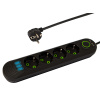 BLOW Predlžovačka 4x 3m PS-430 3xUSB čierna 2x1mm