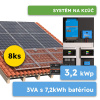 Ecoprodukt Hybrid Victron 3,2kWp 7,2kWh 1-fáz systém na kľúč