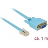 Delock Adaptér RS-232 DB9 samice > 1 x Sériový RS-232 RJ45 samec 1m 63341