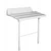 Ridder HANDICAP sklopné sedátko do sprchy s podperou, 51x23cm, biela A0020301