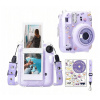 Silikónové puzdro + nálepky + remienok na fotoaparát FujiFilm Instax Mini 12
