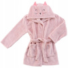Pyžamo, župán - Župan Douceur d'intérieur veľkosť 104 ružový (Detský župan ružové mačiatko 6-8 rokov mäkký plyš)