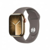 APPLE Watch Series 9 GPS + Cellular 41mm Gold Stainless Steel Case with Clay Sport Band - M/L