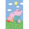 Carbotex Detský uterák Prasiatko Pepina s rodinkou Varianta: Detský uterák Pepina Prasiatko s rodinou 30x50 cm