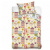 Obliečky do postieľky Sovy v Meste 100x135/40x60 cm