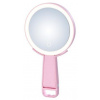 IMMAX LED kosmetické zrcátko SWEET Make up/ oboustranné/ 10x zvětšovací/ CCT/ stojánek na mobil/ růžové