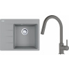 Set Franke G285ŠK (dřez CNG 611-62 TL/7 Šedý kámen + baterie FC 6051.084 LINA Šedý kámen) 114.0759.051