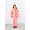 Detská bunda Tinycottons RETRO STRIPES SHORT PADDED JACKET AW25.147 ružová 98