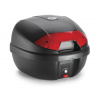 K30N MONOLOCK topcase, KAPPA (30 L, černý nelakovaný + červená odrazka) M009-06
