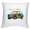 Vankúš - Dekoračný vankúš Kotisowa Fiat 126P 40x40 cm viacfarebný (Fiat vankúš 126p batoľa klasické vzory Fiacik)