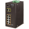 Planet IGS-10020HPT priemyselný L2 switch, 8x1Gb, 2x2.5Gb SFP, PoE 802.3at 240W, 12-48VDC, -40 ~ 75 ° C, 1xRJ45-to-RS232, IP30