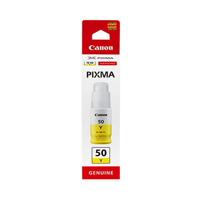 Canon originál ink GI-50 Y, yellow, 7700str., 9ml, 3405C001, Canon PIXMA G5050,G6050,GM2050