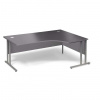 AJ Produkty Kancelársky pracovný stôl FLEXUS, pravý rohový, 1800x1200 mm, šedý