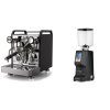 Rocket Espresso Mozzafiato FAST V, black + Eureka Atom Specialty 75, black