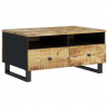 vidaXL Konferenčný stolík 80x50x40 cm masívne mango a spracované drevo - Hnedá - 11886-153608