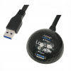 LogiLink USB HUB 3.0 2 porty Rozdeľovač USB kábel s dokovacou stanicou 1,50 m