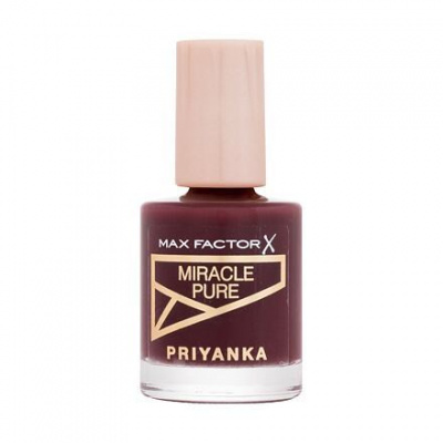 Max Factor Priyanka Miracle Pure pečující lak na nehty 12 ml odstín 380 Bold Rosewood