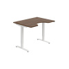Hobis Pracovný stôl Motion Ergo, ZO, 2S, 120x70,5-120,5x90 cm, orech/biela