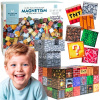 WOOPIE Magnetické kocky, 3D stavebnica, edukačná sada 63 dielikov