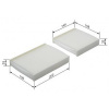 TATechnix Kabínový filter Citroen C3 II (SC_) Bosch - 1.0VTi68, 1.1i, 1.2VTi82, 1.2THP110, 1.4, 1.4